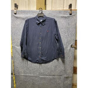 Brooks‎ Brothers Navy Blue Long Sleeve Size XL 1818 Oringal Cotton Shirt